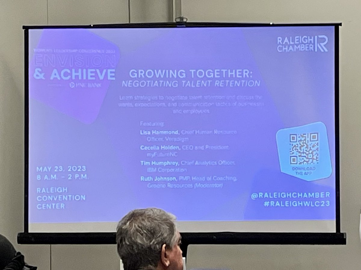 Talent retention - grow your own talent, invest in your people.. retaining your people creates good culture which leads to retention which leads to good culture.. 💥 <a href="/raleighchamber/">Greater Raleigh Chamber</a> #raleighwl23