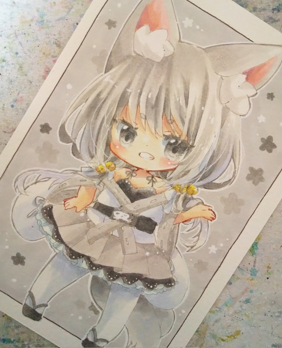 「きつねみみ。」|きい(きみどり)のイラスト