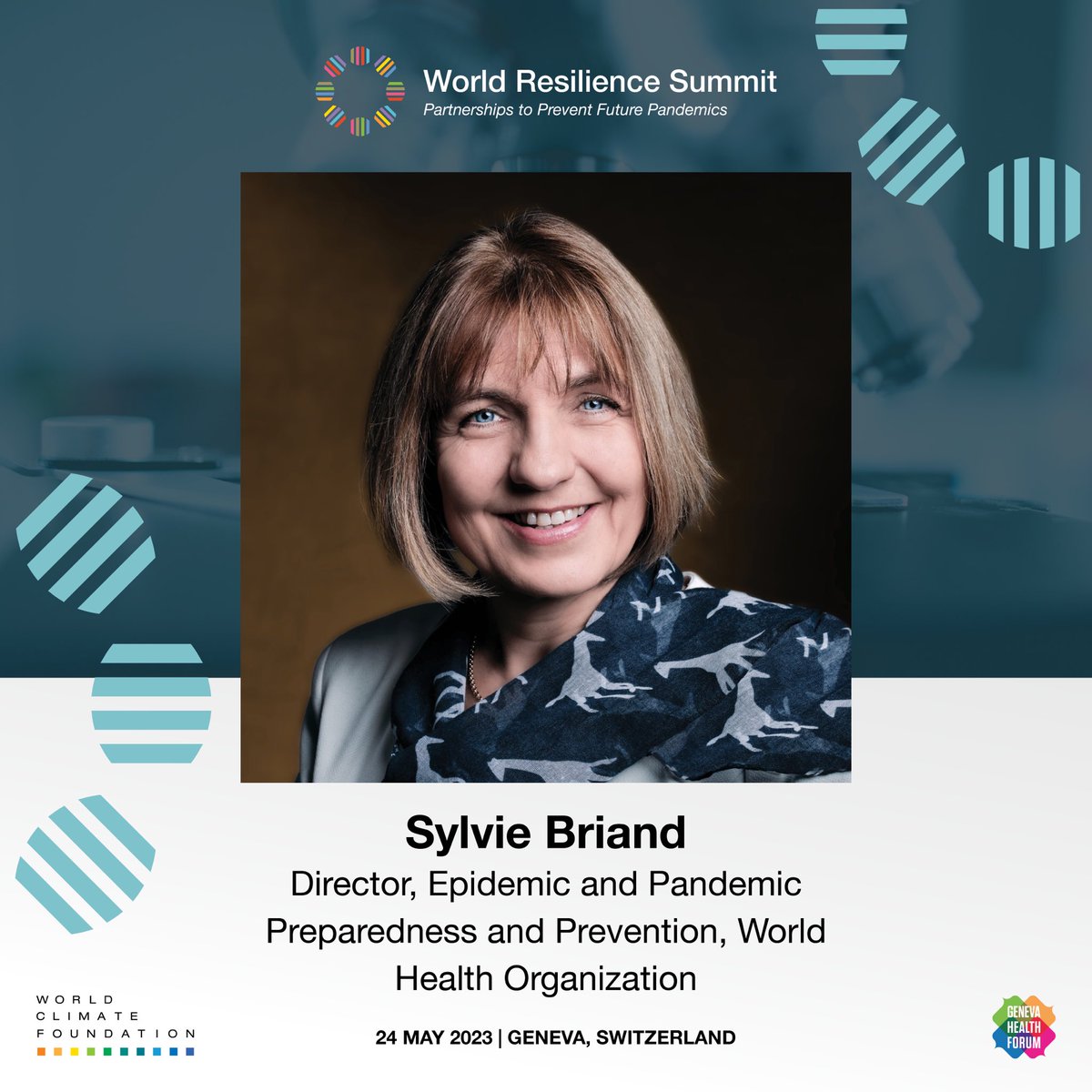 Join @SCBriand for the evening reception tomorrow at #WRSummit2023 hosted by @wclimate and @Genevaforum, and gathering public and private leaders to accelerate solutions for #pandemicprevention and #preparedness🧬

➡ bit.ly/WRSReception
#WHA76

@FLAHAULT @JensNielsen26