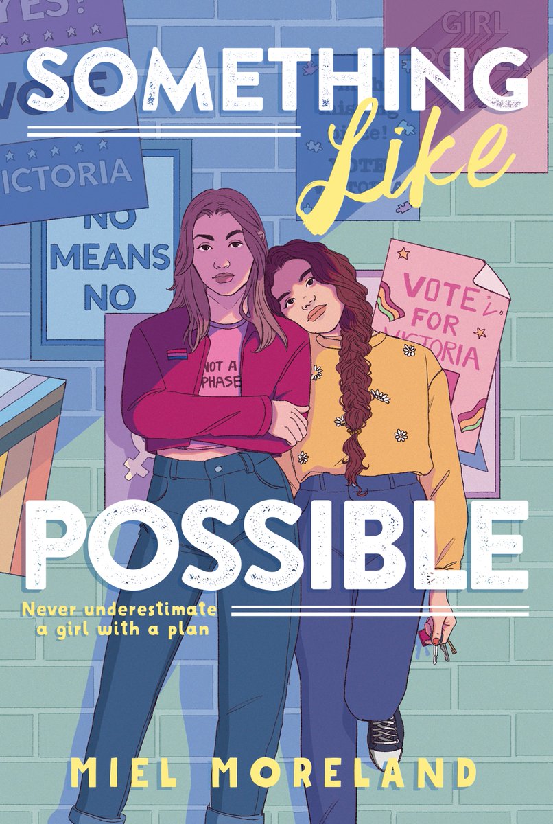 Today is the day! @MielMoreland's incredible sophomore novel SOMETHING LIKE POSSIBLE is out in the world. If you like Disney movie marathons, care about voting rights, and were in too many clubs in hs this is the book for you