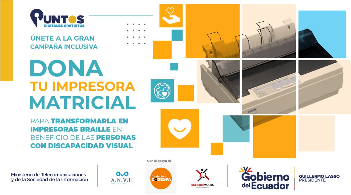 infodureno's tweet photo. !Transformemos Vidas Juntos!
Realiza tu donación en el Punto Digital Gratuito más cercano, tenemos cerca de 900 a escala nacional.
https://t.co/upvDrUqRr0
...
También puedes comunicarte con Karolina Oñate.
Telf. 0963085628
Mail: puntosdigitalesgratuitos@gmail.com https://t.co/ZB6r4F5i8C