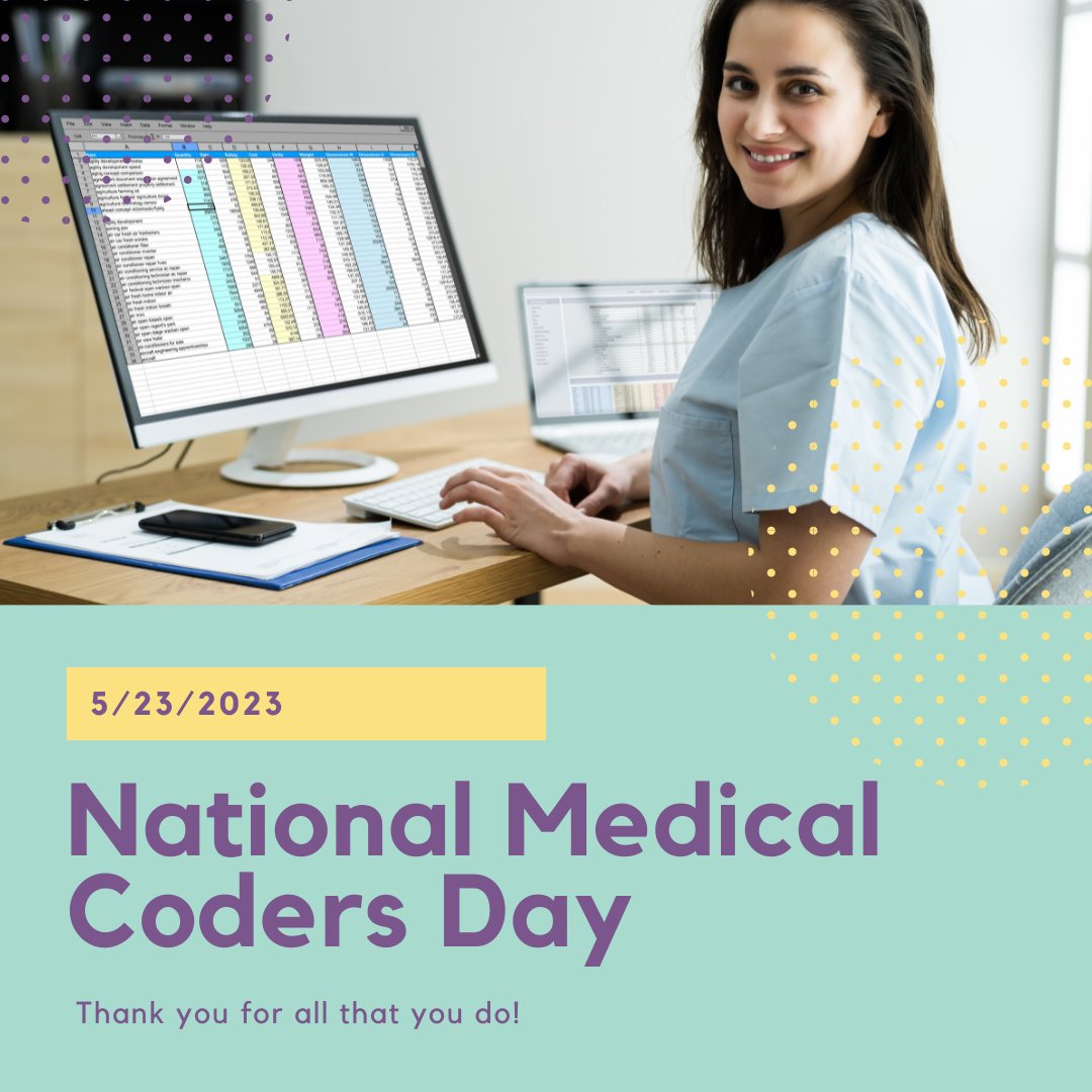EvolveRecruits's tweet image. 🎉 Today, we honor the hard work, insight, and support that medical coders provide every day. We appreciate you and your dedication to the #HIM industry!🎉
#NationalMedicalCoderDay #medicalcoder #medicalcoding #healthcare #theniceheadhunters