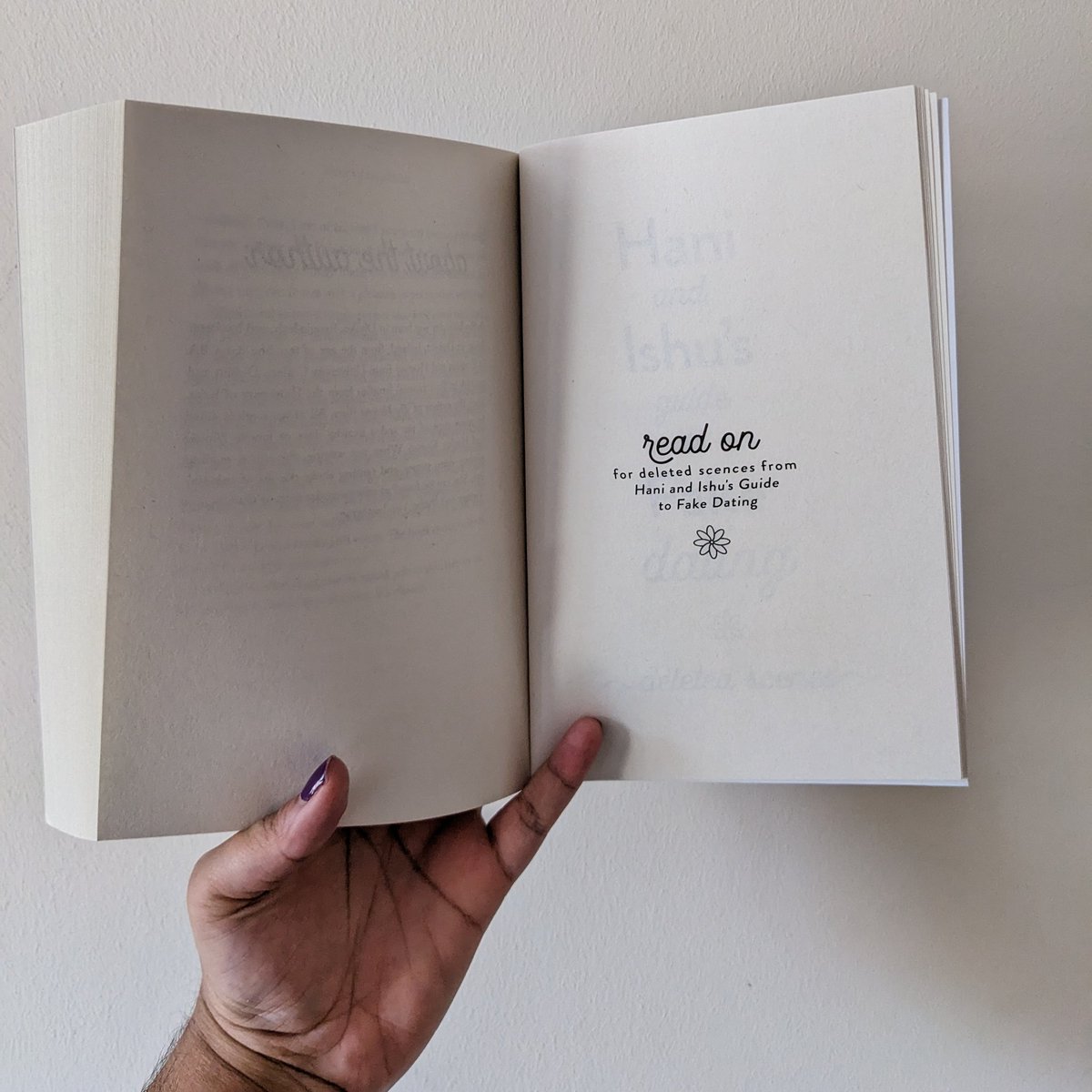 The paperback of HANI AND ISHU'S GUIDE TO FAKE DATING is officially out today in North America!!! 

It comes with exclusive bonus content, which features a dolphin, a kiss, a carriage ride, and more...👀

Pick up your copy now: adibajaigirdar.com/hani-and-ishu