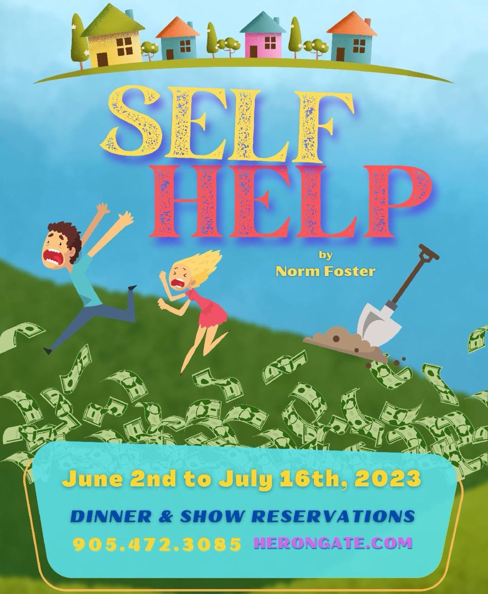 The long weekend may be over, but there's more to look forward to from Herongate! Self Help opens June 2nd and runs for 6 weeks. A pair of second rate actor’s decide to reinvent themselves as self help gurus and much to their surprise, soon have it all!
 conta.cc/43gc4kA