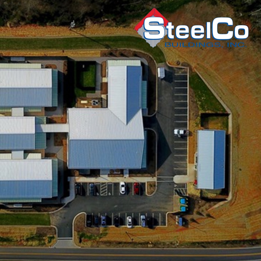 SteelCoBldgs's tweet photo. Experience the power of steel construction with SteelCo Buildings. #SteelCoBuildings #AerialView #CommercialExcellence #ElevateYourBusiness https://t.co/AJX1kEuP6l