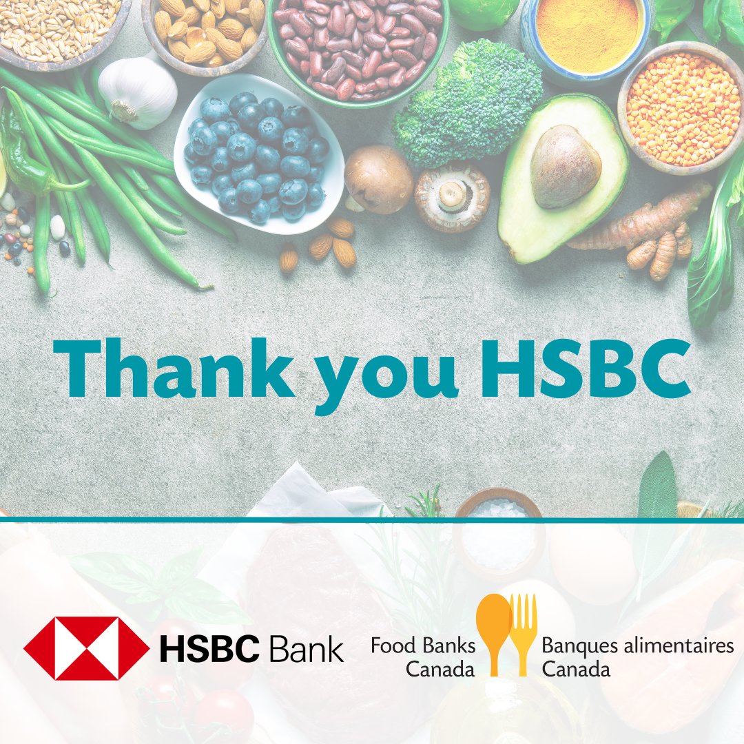 foodbankscanada's tweet photo. Thank you to @HSBC_CA for their support with Food Banks Canada’s Capacity Boost Grant. With this support, we expanded the food bank network’s capacity to accept, distribute, grow, safely handle, & store perishable food in Vancouver, Calgary, Montreal & Toronto.
#HSBCCommunity https://t.co/7PCrlLFCz3