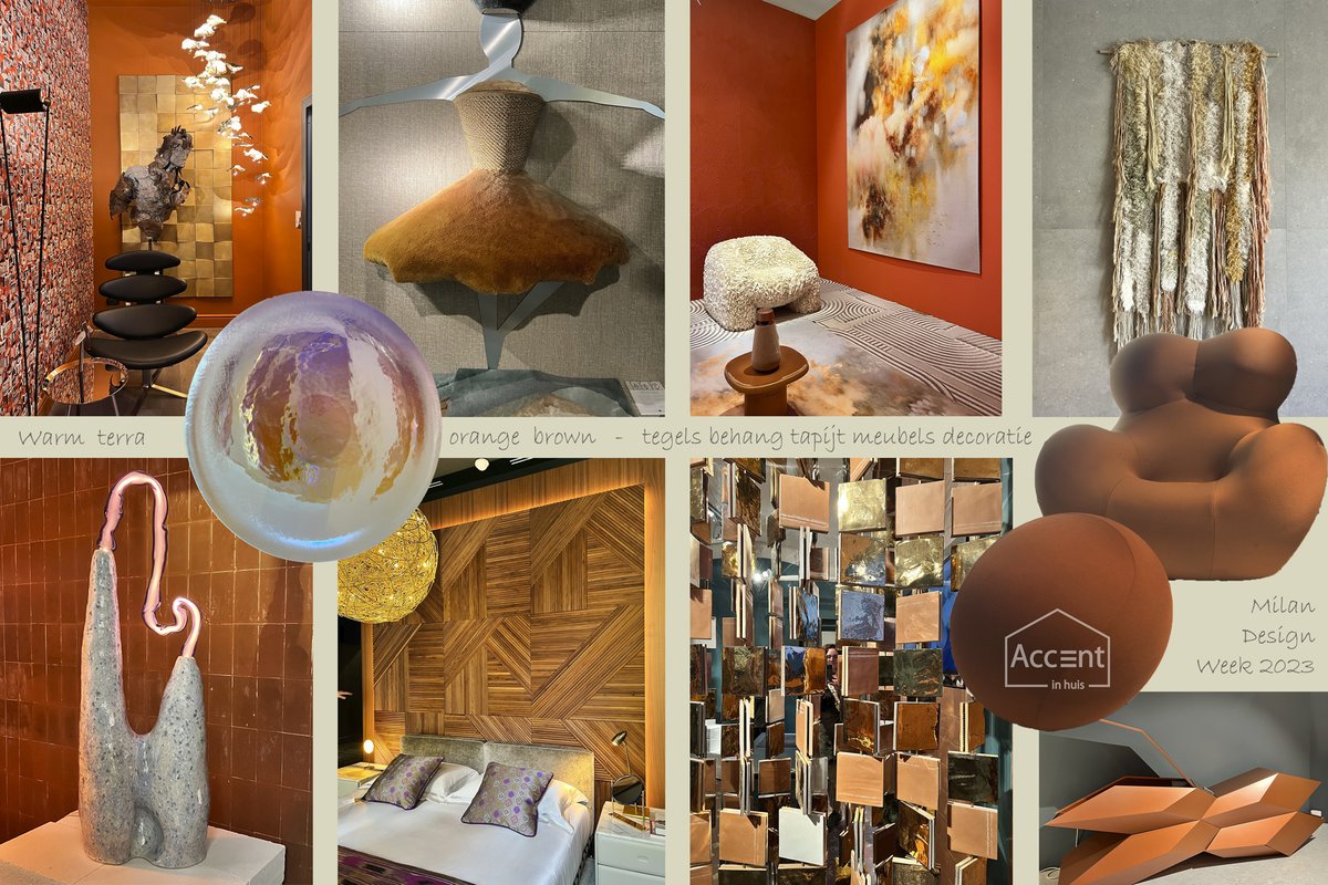 Wat viel op tijdens Milaan Design Week? Deel 8...

Terra - oranje - bruin.... Kleuren die warm aanvoelen en energie geven. Ook deze tinten zien we veelvuldig terugkomen in verschillende materialen en texturen, patronen en reliëf....

#MilanDesignWeek #trends #interieur #terra