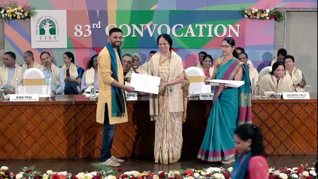 free_yanka's tweet photo. Joyous updates:
1. My husband @avadh166 received his doctorate @TISSpeak. Presenting Dr. Avadh Bihari. So proud 🥲
2. I submitted my PhD thesis just after 😅 We both met at TISS 2009-11. This is a special one with my partner in everything!❤️
#PhDCouple @PhDVoice @AcademicChatter https://t.co/TH0pX4CCXC