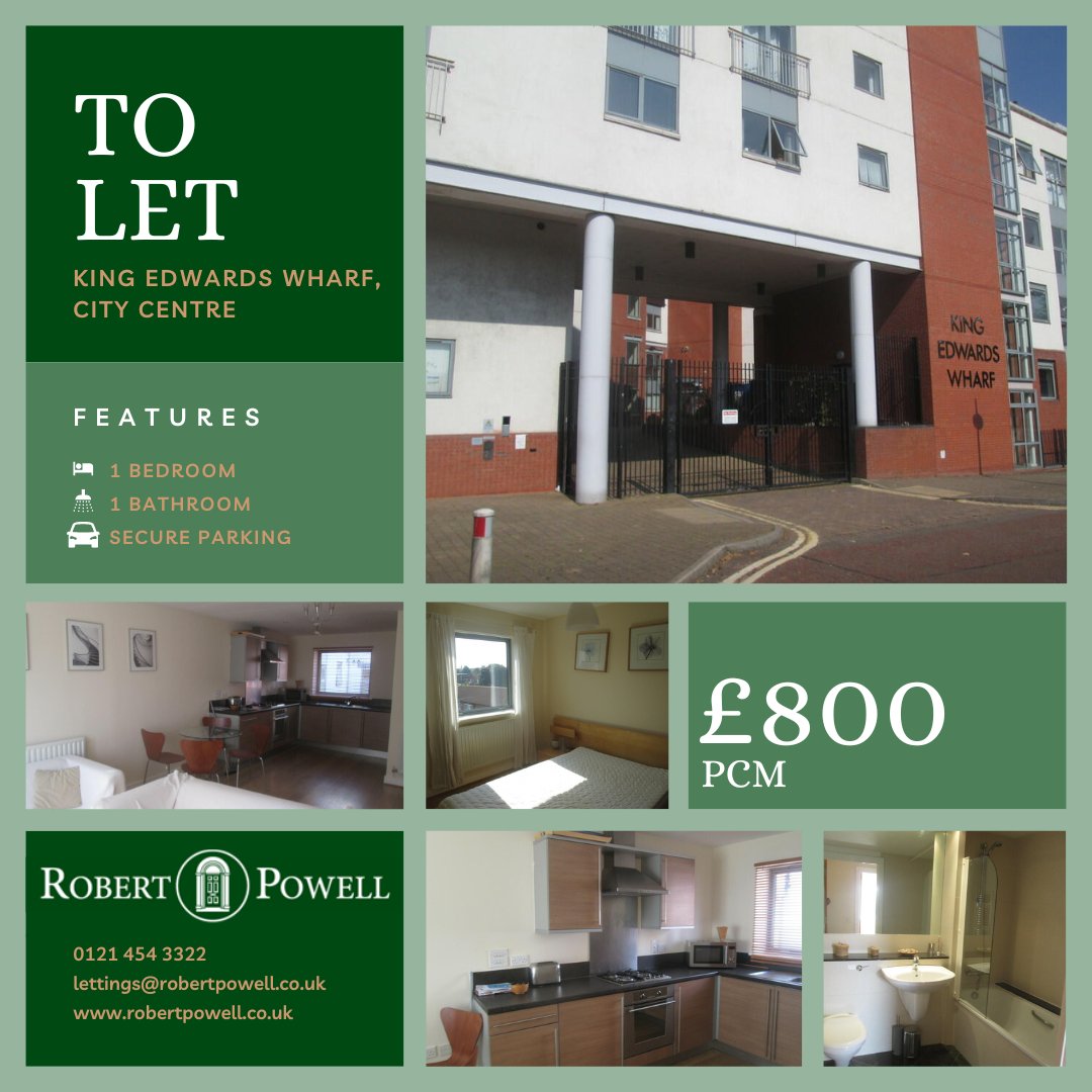 1 Bedroom, 1 Bathroom City Centre Apartment - King Edwards Wharf, £800 per month 🏢
For viewings, please contact out Lettings Team - 0121 454 3322
mtr.cool/kwoyezvjgm

#birmingham #property #estateagent #lettings #apartment #renting