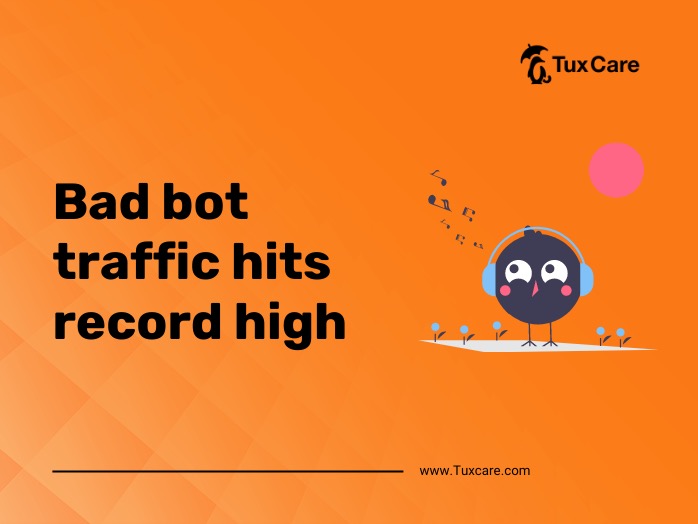 TuxCare_'s tweet photo. According to @Imperva's annual #BadBotReport, bad #bot traffic has skyrocketed to 47.4% of all online activity, while human-generated traffic has hit an eight-year low.

Learn More: https://t.co/k8Qed7BJSK

#TuxCare #Cybersecurity https://t.co/wds92GC8fS