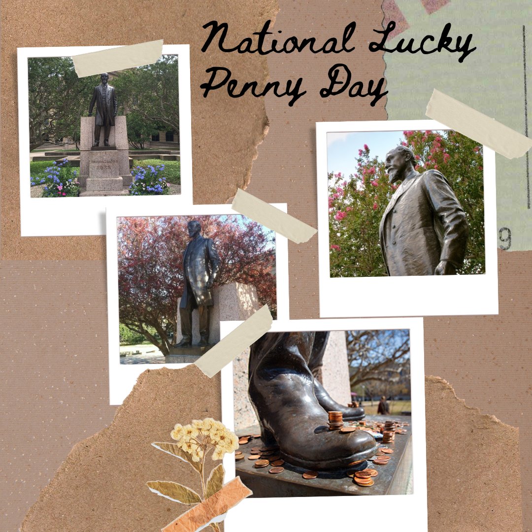 Happy National Lucky Penny Day! We can't wait to see the lucky pennies on Sully's statue as we get closer to finals season!

#tamu #gigem #whoop