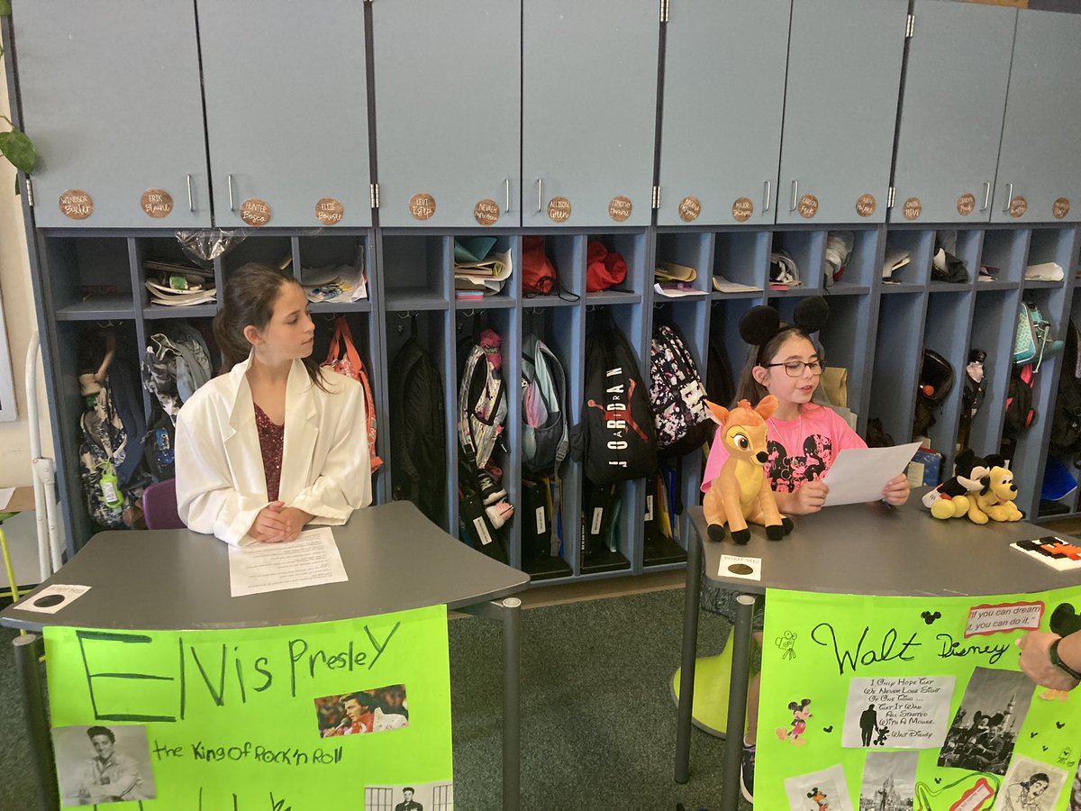 Newberry’s 4th graders are hosting their annual Wax Museum. Every 4th grader researched a famous person, wrote a brief essay, and share an overview of their character when someone visits them. Great job students!