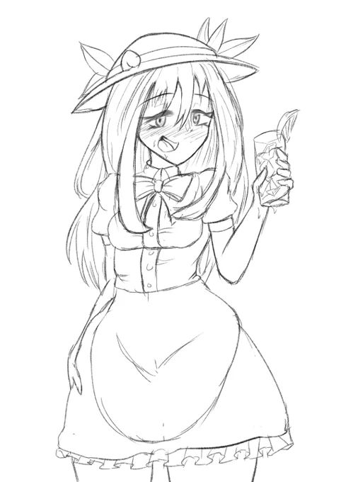 飲酒天子らくがき