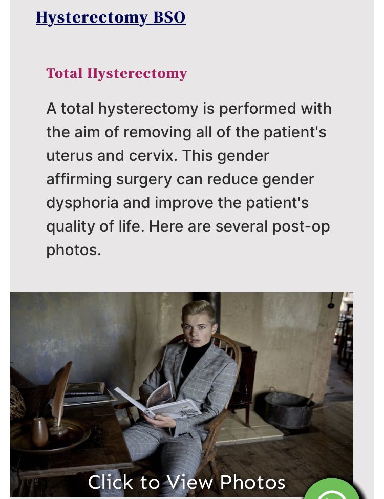 *can reduce gender dysphoria*

Here’s a story about my 
total hysterectomy & bilateral salpingo oophorectomy  - though I appreciate mine wasn’t a stunning and brave gender affirming one.

Surgery was completely straight forward with no complications. 

An hour after I came round,…