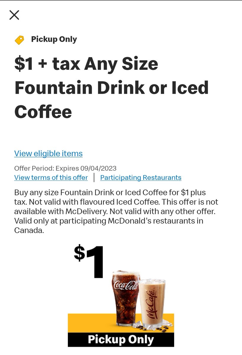 what a surprise 👀  is the long awaited summer / dollar drink days <a href="/McDonaldsCanada/">McDonald's 🇨🇦</a>  #mcdonalds #mcdonaldscanada