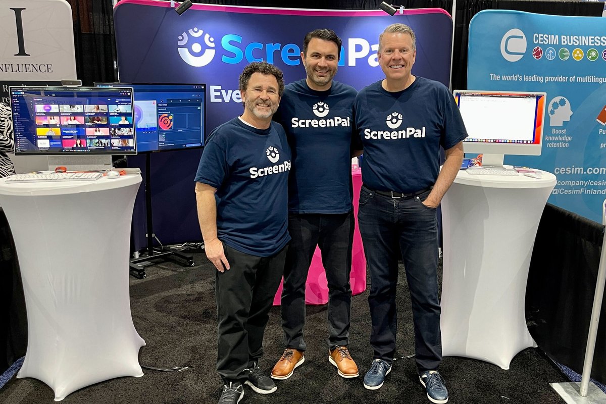 screenpalapp's tweet image. 👋 #ATD23! Join us at booth 1515 to meet our team, get a live demo, grab new swag, and explore how ScreenPal can empower you and your team to enhance your training program with engaging and interactive video content. #elearning #trainingvideos  #learninganddevelopment