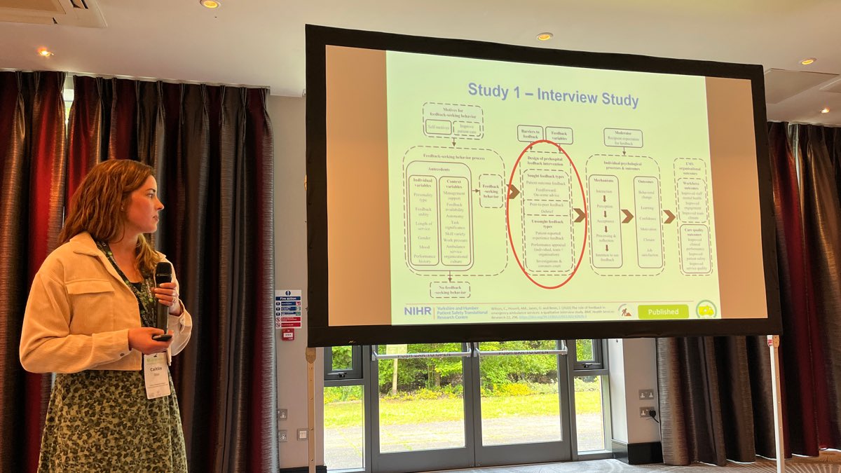 An excellent insight into @999_Caitlin’s doctoral research, presenting at #Paracon23 on the feedback prehospital clinicians currently receive and the feedback they actually want 🚑

Check out (one of) her published paper(s) ⬇️ bmchealthservres.biomedcentral.com/articles/10.11…