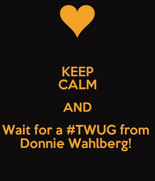 “ Good morning “ it’s a beautiful day! Hope everyone is doing well ? It’s #TWUG Tuesday.. @DonnieWahlberg