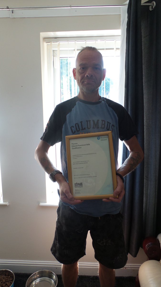 #Tenantspotlight 

A big congrats to one of our tenants who achieved a Level 2 in ICT. This morning he proudly showed off his certificate to us 🥳

This is a very well deserved spot in our tenant spotlight for our upcoming newsletter #achievementunlocked #learningdifficulty