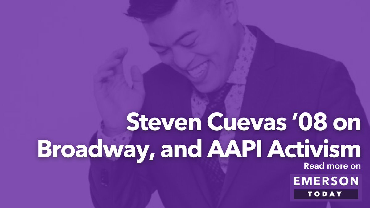 From Broadway stardom to #AAPI activism: Catch a glimpse of the inspiring journey of alum Steven Cuevas '08 as they use their platform to drive change and celebrate diversity. 🎭🌟 
.
Read the full story here:
today.emerson.edu/2023/05/22/cue…