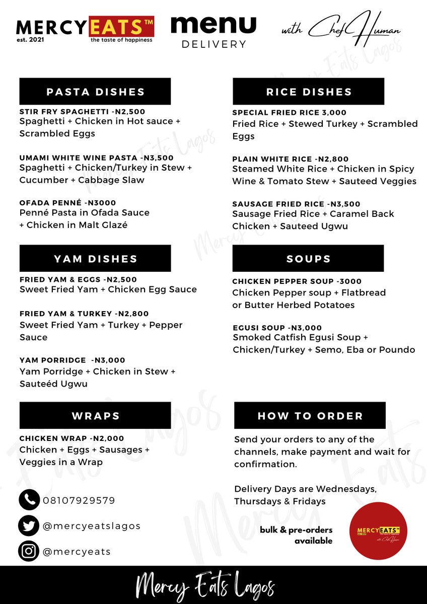 WildChefHuman's tweet photo. And I'm back! 🤭

Here's the menu.
Feel free to send in your orders and retweet. 😊

Let’s Eat!!!!❤️ https://t.co/ISrV7nVgQI