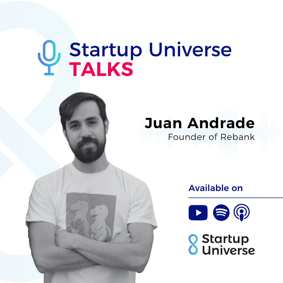 startupunivers's tweet photo. In today's episode, Juan Andrade, founder and CEO of @rebanknow, shares his invaluable advice for fellow founders, discussing how to handle the feeling of nobody caring about your startup and what it takes to succeed in the business world.👨‍💼
👉 https://t.co/ib192uiXsQ
#SUTalks https://t.co/MdKpoDrrRM