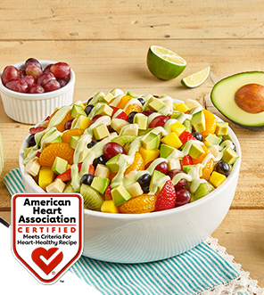 dentistmel's tweet image. This fruit salad with avocado coconut lime dressing! #gno #AvocadoGoodFats #SuperGood
