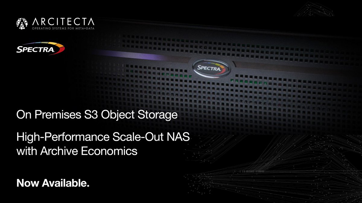 We're excited to share that Arcitecta and @SpectraLogic have announced the availability of a high-performance solution for complete data lifecycle management. Learn more in today's press release bit.ly/43nFfTc #datamanagement #lifecyclemanagement #dataprotection