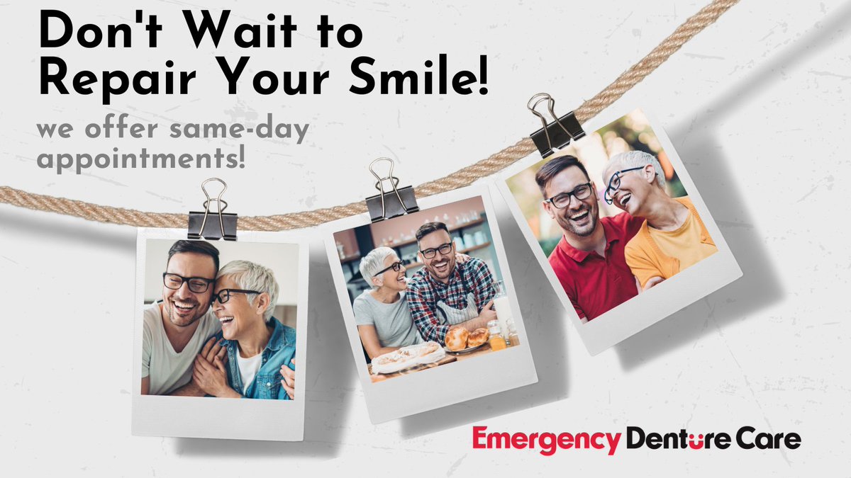 Let us help you achieve a smile that works for you and your lifestyle! Give us a call today to schedule an appointment! #ConveientDentureCare #SameDayRepairs #CallUsToday #WeCareAboutYourSmile #EmergencyDentureCare #BonitaSpringsDentureRepair #DentureCleaning #DentureReline