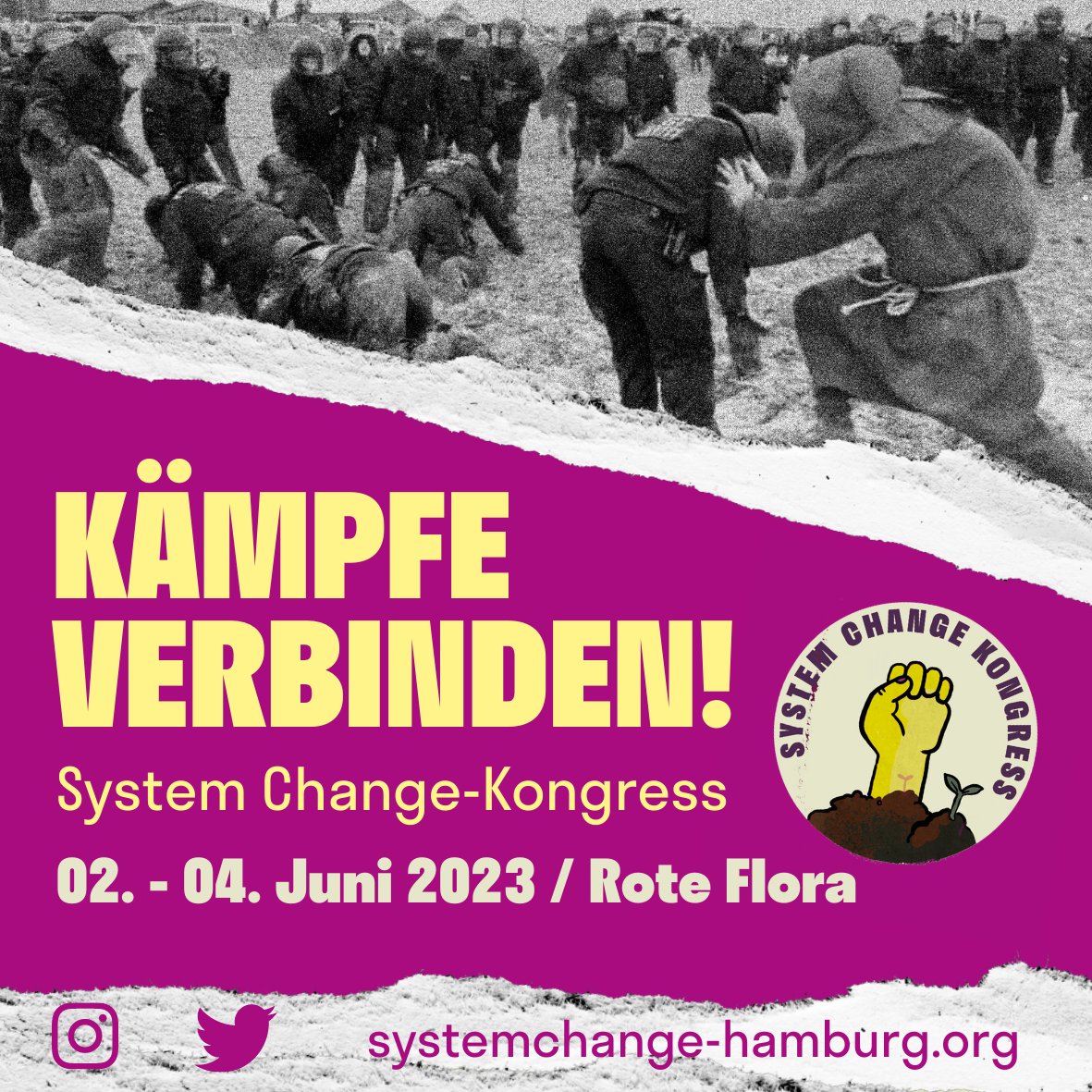 Ende_GelaendeHH's tweet image. ++System Change Kongress Hamburg++  

Bald findet unser System Change Kongress statt, ein Wochenende voller Workshops, Diskussionen und Vorträge. Wir freuen uns wenn, aus Hamburg zahlreich Menschen kommen! 

 02. - 04. Juni 2023 | Rote Flora  
Infos: systemchange-hamburg.org