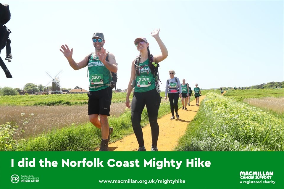 A big shout out this week for our wonderful Head of Service Holly! 💗

Holly recently completed the #norfolkcoastmightyhike , this hike was 26.2 miles. Mighty work indeed, Holly completed this in 10 hours and 8 minutes and has raised over £400 for <a href="/macmillancancer/">Macmillan Cancer Support</a>