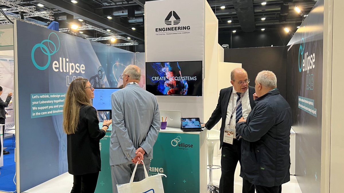 EngineeringSpa's tweet photo. Siamo a WorldLab-EuromedLab per presentare Next Lab Generation, la soluzione pensata per supportare al meglio i flussi del Laboratorio Analisi e sviluppata su ellipse, la nostra piattaforma proprietaria per l'ecosistema Wellbeing.

https://t.co/AocYDSn8Gw

#ehealth #euromedlab https://t.co/XKkqKxPCV2