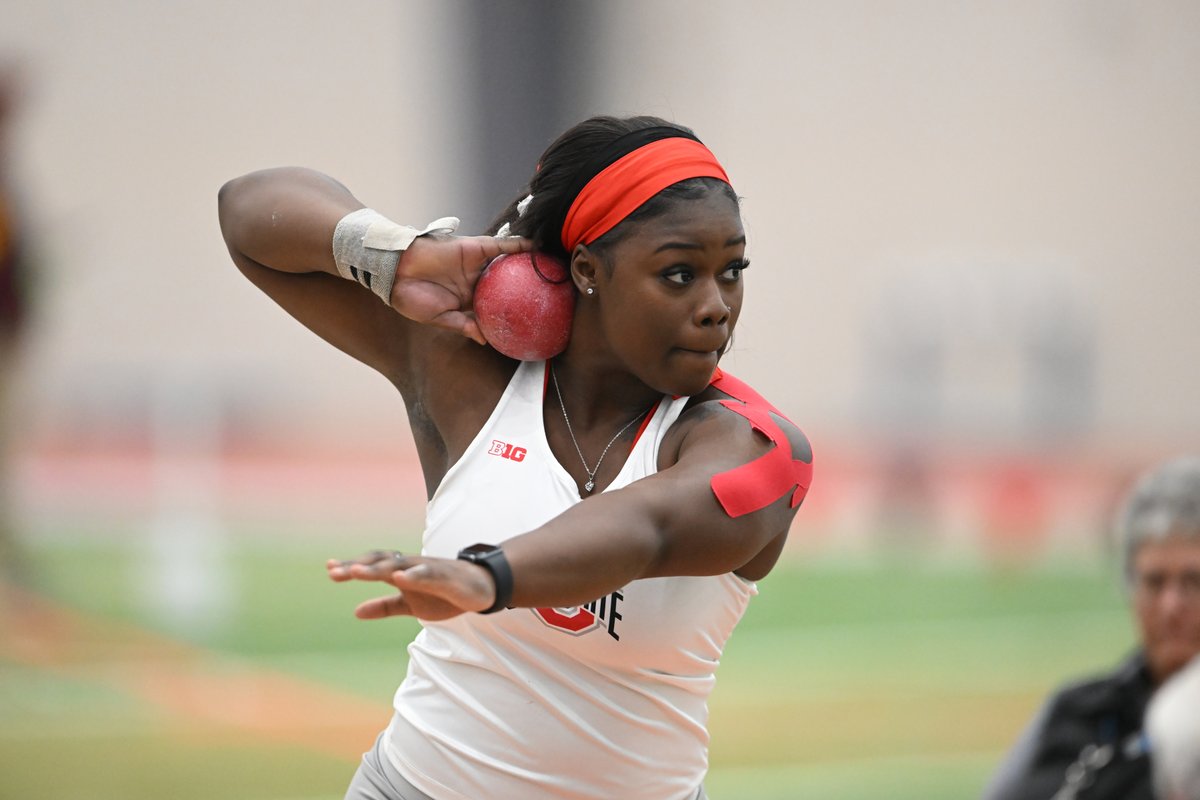 Throws⤵️

- Shot put: <a href="/unique_lace/">Lacey Stringer 🤍</a> (16.19m)
- Shot put &amp; discus: <a href="/benderstrong/">Faith Bender</a> holds the program's discus record (61.13m) and also qualified in shot put (15.39m mark from B1G's)

#GoBucks