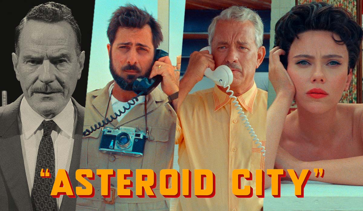 A headline as chockfull (overstuffed?) as Wes Anderson's new film would be:

‘Asteroid City’ Review: Wes Anderson Explores The Loneliness Of The Cosmos &amp; Our Place In It Through Creation &amp; Grief, But It's Done Via 2 Different Movies That Don't Always Fit bit.ly/3OSBbq3