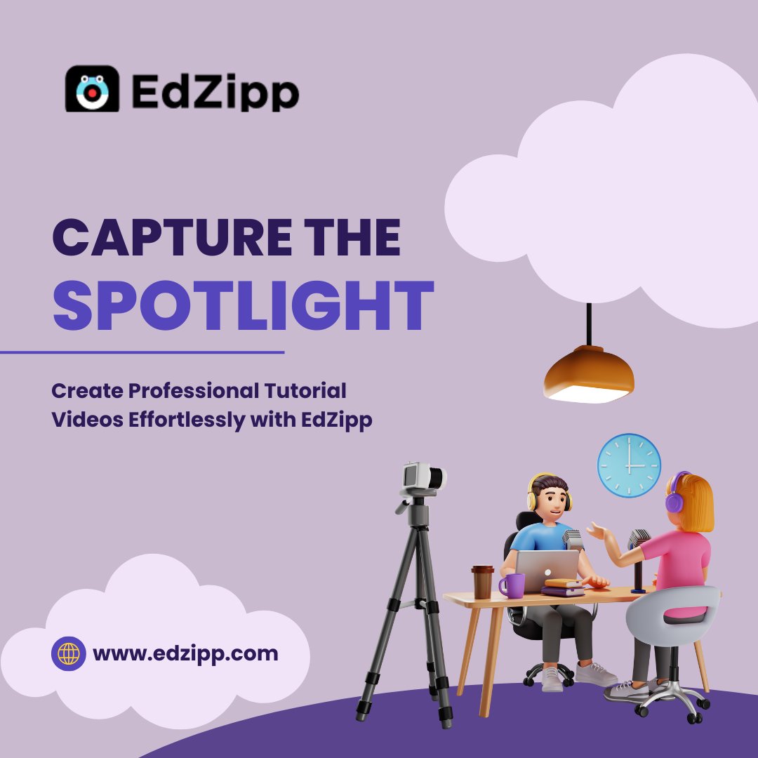 EdZippcom's tweet image. 🎬 Introducing @EdZippcom, the ultimate tool to help you create stunning and professional #tutorialvideos effortlessly. 🎯 With @EdZippcom, you can now unlock your full potential and captivate your audience with high-quality visuals and seamless editing.
#EdZipp