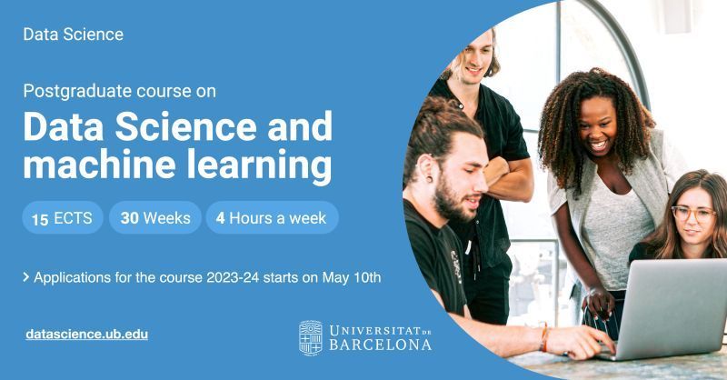 DataScienceUB (@datascienceub) on Twitter photo Aplicaciones ABIERTAS para el curso en Data Science y Machine Learning organizado por <a href="/UniBarcelona/">Universitat de Barcelona</a> <a href="/MatesInfoUB/">Facultat de Matemàtiques i Informàtica UB</a> #machinelearning #datascience
Info: lnkd.in/eah6-Uvt Aplicaciones ABIERTAS para el curso en Data Science y Machine Learning organizado por <a href="/UniBarcelona/">Universitat de Barcelona</a> <a href="/MatesInfoUB/">Facultat de Matemàtiques i Informàtica UB</a> #machinelearning #datascience
Info: lnkd.in/eah6-Uvt