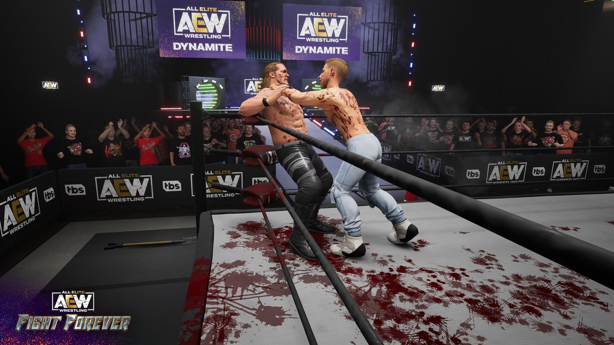 AEWGames's tweet photo. We've heard that many of you were worried that the blood was removed from #AEWFightForever. We'll let these new screenshots speak for themselves.

#AEWgames https://t.co/BPxhrSXZyg