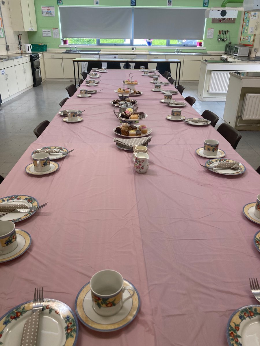 Great atmosphere in the kitchen today as my Sixth Year Home Economics students spent one of their final Home Economics classes enjoying some Afternoon Tea 🫖 🧁 🎂 #homeeconomics #sixthyears #makingmemories