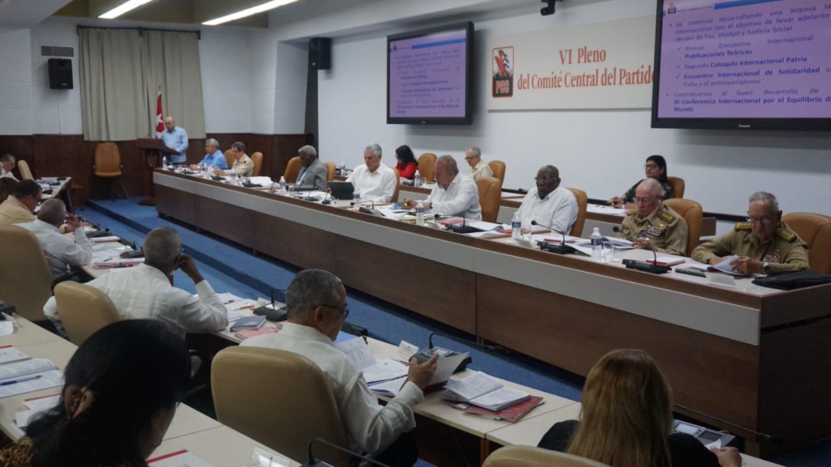 VI Pleno del CCPCC evaluó labor del Buró Político
pcc.cu/noticias/vi-pl…
#VIPlenoCCPCC #Cuba