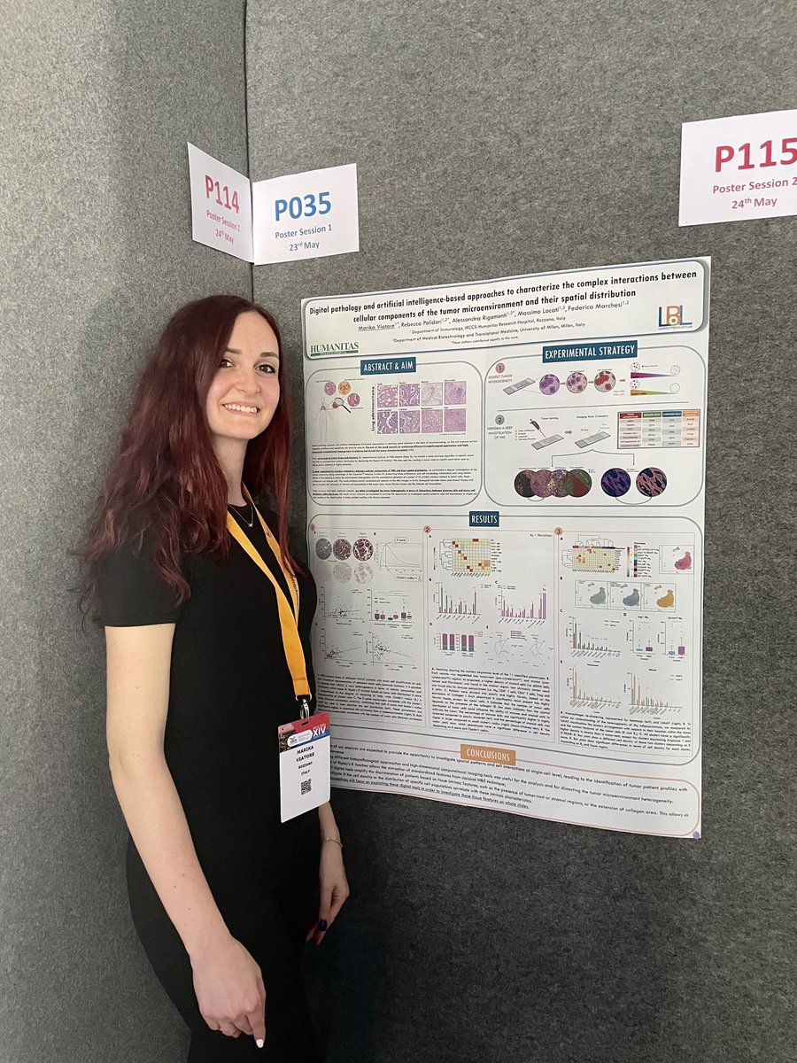 marika_viatore's tweet photo. Happy to share my #newdata on #digitalpathology tools to investigate tumor microenvironment heterogeneity at @SiicaI in Verona. #SIICA2023 #postersession @Locati_Lab https://t.co/lrCU7eYYNn