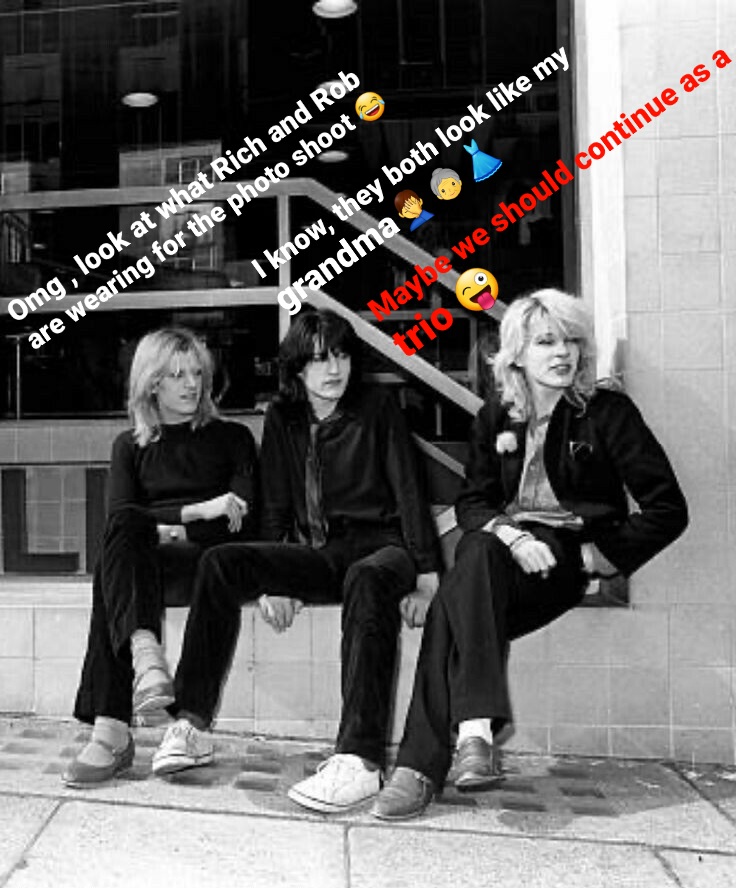 Had a bit of fun with this photo 😉💗😆 #japantheband #mickkarn #stevejansen #davidsylvian #richardbarbieri #robdean