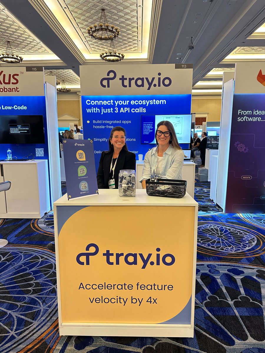 tray's tweet image. Day 1⃣ of the #GartnerAPPS summit is in the books. Will we see you today?