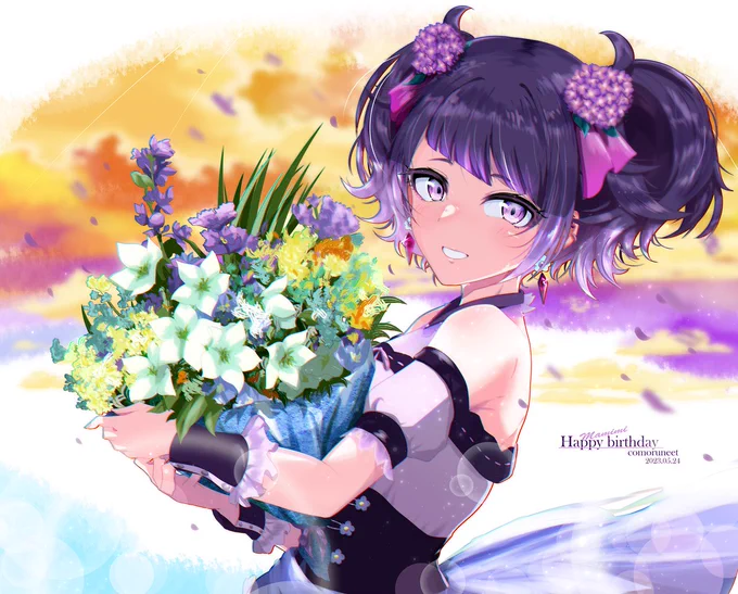 お誕生日おめでとー!!!摩美々ー!!!!!良い1年にしようなー!! #田中摩美々誕生祭2023 #田中摩美々生誕祭2023