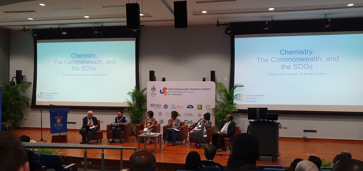 KWilson1971's tweet photo. Inspiring panel discussion on how #Chemistry can enable the #SDGs. #Partnerships across the #comonwealth are essential to achieve the goals #SGD17. #cccongress2023 #ccc2023 
Graduates need better training and hands on skills to address the challenges of the future. @FedCommChem https://t.co/f99p5YRiHb