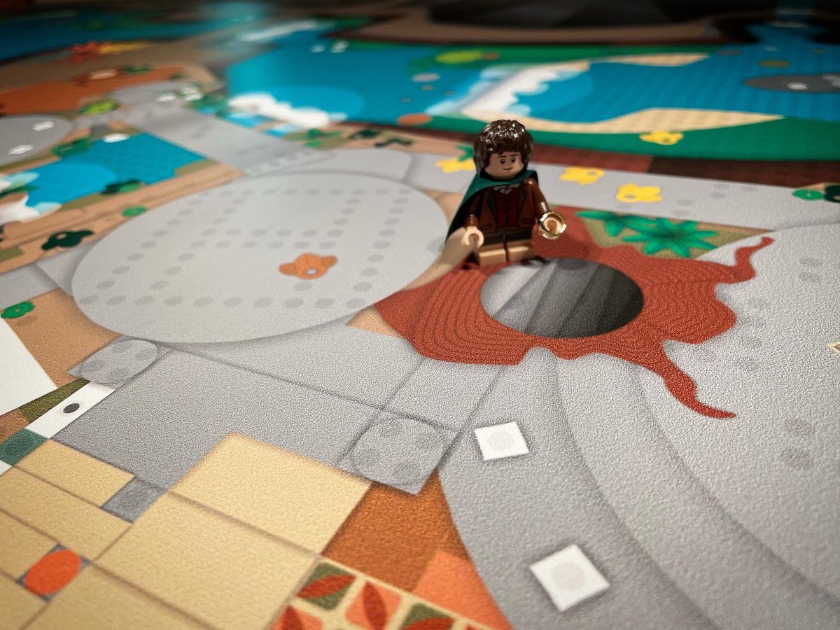 brickmaps's tweet photo. While i’m building the iconic 😍 #rivendell #lego set for #legophotography , #frodo is finding his way on the ‘Elven Town’ #brickmap and he’s finding interesting hidden things no one ever knew were there! 😮 #lotr #legolotr #legolordoftherings https://t.co/pfWLjVSumk