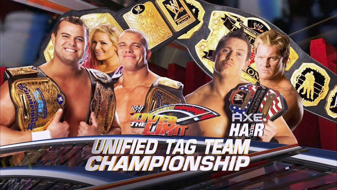 wrestle_hist's tweet photo. 5/23/2010

The Hart Dynasty defeated Chris Jericho &amp; The Miz to retain the Unified WWE Tag Team Championships at Over The Limit from the Joe Louis Arena in Detroit, Michigan.

#WWE #OverTheLimit #DavidHartSmith #TysonKidd #ChrisJericho #TheMiz #UnifiedWWETagTeamChampionships https://t.co/vK9JBsjydj