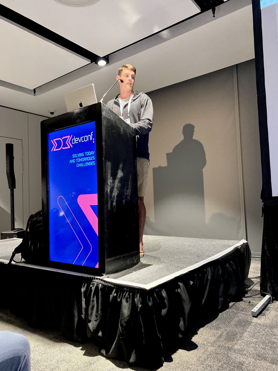 devconfza's tweet image. Daniel Cilliers is keeping his (very full) room amused during his talk on legacy code (the how ans why we will never get rid of it!).
#devconf #code #legacycode
