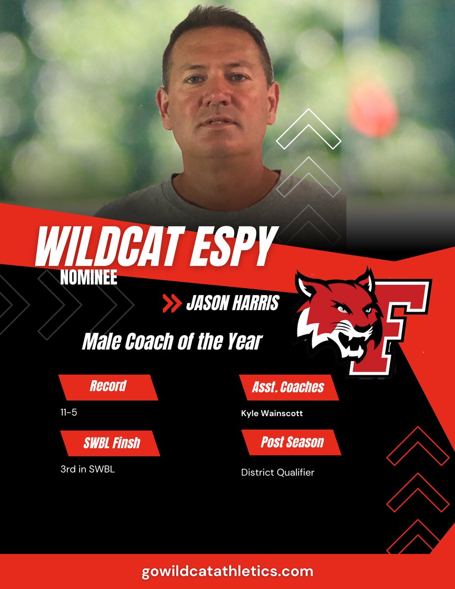 W’ESPY Finalist: Male Team Coach of the Year <a href="/WildcatBSBL/">Franklin Wildcat Baseball</a> <a href="/FranklinLacros1/">Franklin Lacrosse</a> <a href="/FranklinAthlet2/">Franklin Athletic Boosters</a>