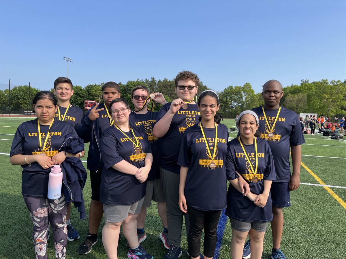 Last Unified Track meet. Kids are faster and stronger but that isn’t what matters. They’ve made friendships, shown compassion, and cheered each other on. Athletes learned they can do anything; partners learned they can make a difference. #ChooseToInclude