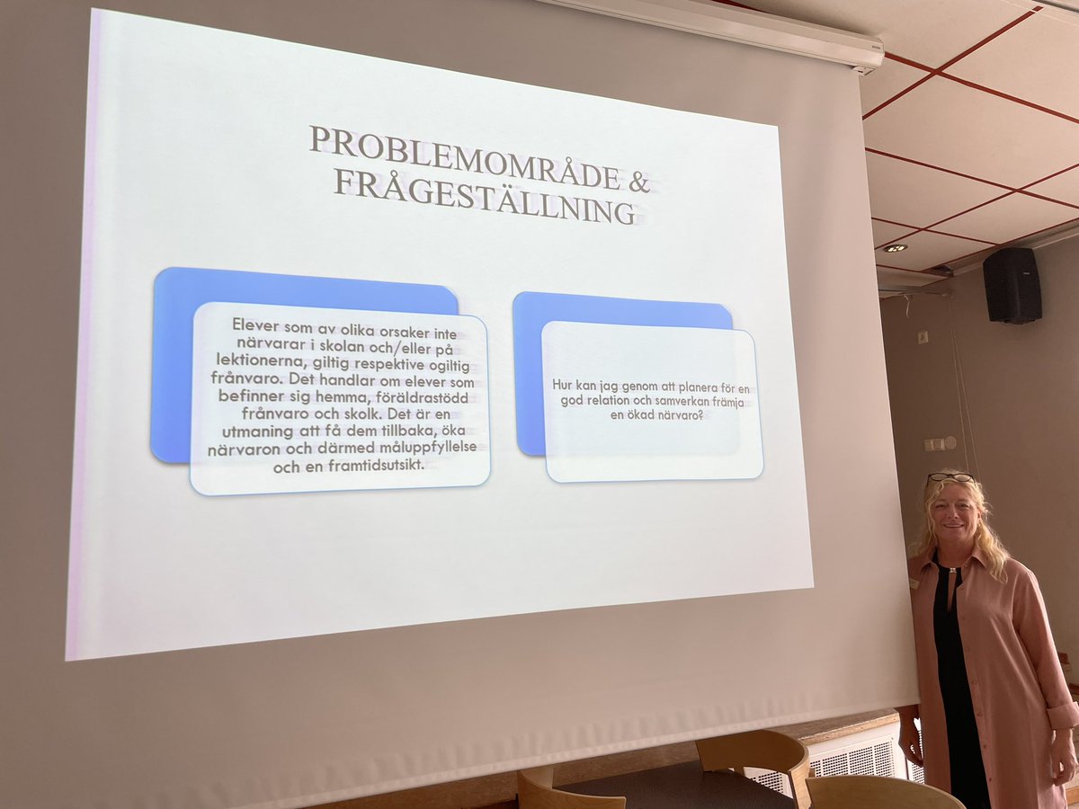 AnkiArnold's tweet photo. Idag lyssnar vi till speciallärare Susanne som genomfört aktionsstudier för ökad skolnärvaro. Elevhälsa!❤️
#aktionsstudier #skolnärvaro #elevdelaktighet #relationer #varjelektionärennymöjlighet #meningsfullhet #tillsammans #skogstorpsskolan #etunaskola https://t.co/qsyTqwkOII